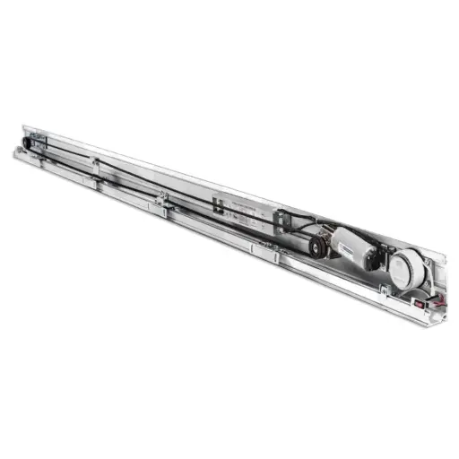 [K09-MD-03] Kit Cabezal Asiático MD-SPACE, SP-SL280 para 6.0m, para 2-Hojas, Dif. Perfil de 7cm x 14.3cm y Cubierta de 10.6cm