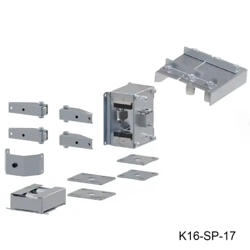 [K16-SP-17] Kit Cantilever GUARDIAN Mod. S-100 para hoja de 3.0m hasta 6.0m, peso maximo 500kg. Sistema Autoportante, la hoja va en el aire.