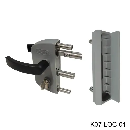 [K07-LOC-01] Kit Cerradura LAKZ4040 P1 para Puerta Abatible, PTR 40mm, incluye: Cilindro, llaves, manija, contra SMKL QF. Loc