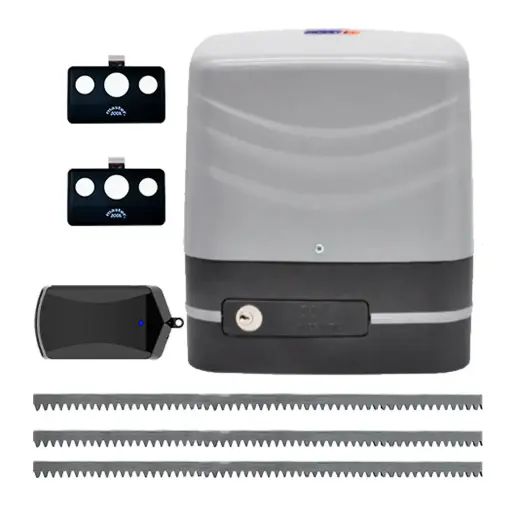 [K02-VDS-02] Kit Cremallera CARRERA, 1000kg, 120V, Incluye 6.0m cremallera, Receptor y 2 Controles MD