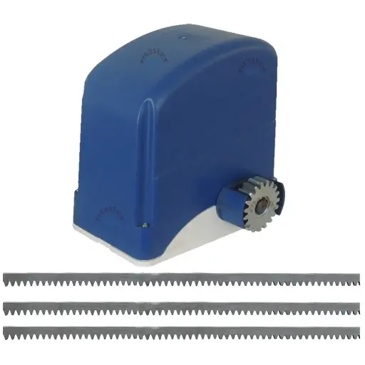 [K02-MD-07] Kit Cremallera Op. DKC-280-DC..........con 6m de Cremallera (127V/12VCD) 300 Kg Arrastre. Incluye Bateria de respaldo
