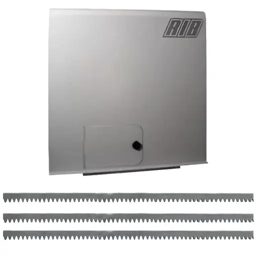 [K02-RIB-03] Kit Cremallera SUPER-8000 FAST 4.0 hp 220V Trif. Cap. de Arrastre 8000K. Con 6m cremallera, 1-Cerebro S1-CRX, Receptor y 2 Controles F433