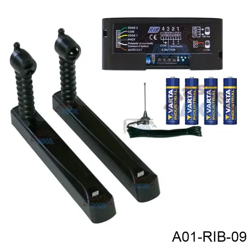 [A01-RIB-09] Kit Fotoceldas Vertigo Wifi, Alcance 20m via radio, 3m señal infrarroja, Inalambricas. Incluye Tarjeta Master Wi-fi, Antena y Pilas. Se mueven con la puerta