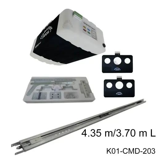 [K01-CMD-203] Kit MD-1000 PLUS con Riel C para Cadena de 4.35 / 3.70 mto. apertura, con opción Wifi, mediante una usb No incluida.