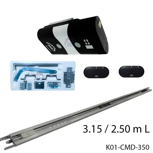 [K01-CMD-350] Kit MD-ADVANCED con Riel C para Cadena, de 3.15 / 2.50 mto. apertura, incluye Bateria de Respaldo