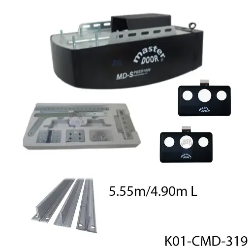 [K01-CMD-319] Kit MD-SPEED 1000 con Riel T para Cadena, de 5.55 / 4.90 mto. apertura