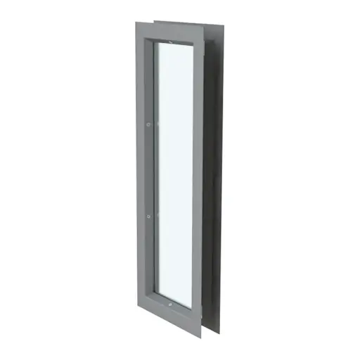 [K13-DOR-02] Kit Mirilla de 15cm x 80cm, Incluye Marco Metalico y Vidrio Transparente Templado de 6mm