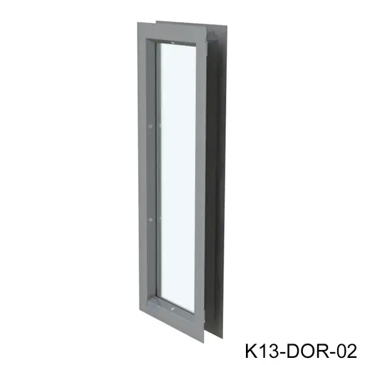[K13-DOR-02] Kit Mirilla de 15cm x 80cm, Incluye Marco Metalico y Vidrio Transparente Templado de 6mm