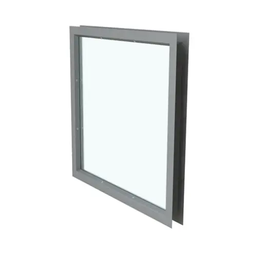 [K13-DOR-01] Kit Mirilla de 30cm x 30cm, Incluye Marco Metalico y Vidrio Transparente Templado de 6mm