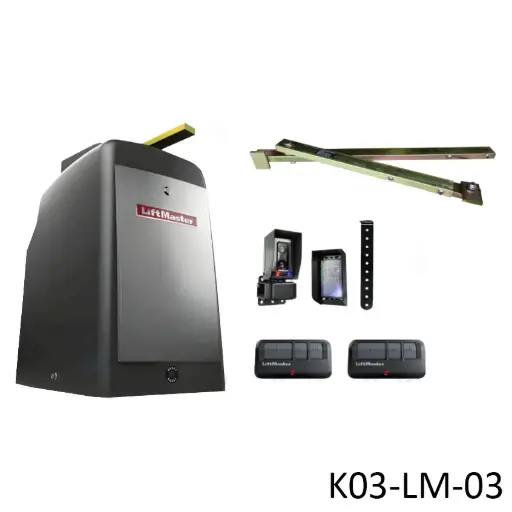 [K03-LM-03] Kit Op. Abatible CSW200101UL, 120volts, 900Kg en 3.70m y 450Kg en 6.70m, Incluye Brazo y 2 Control. LM