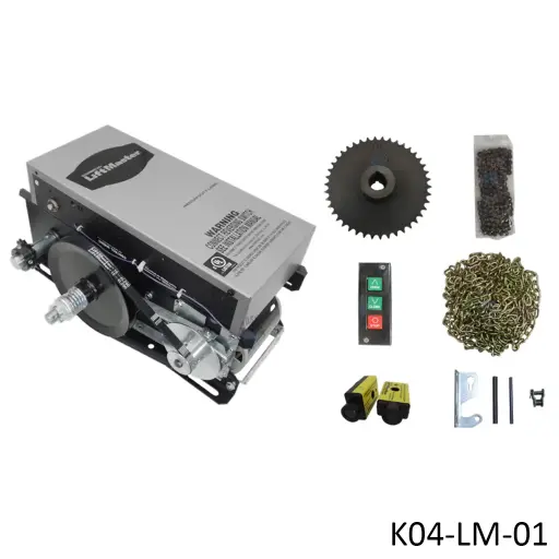 [K04-LM-01] Kit Op. Cortina MH-5011U-R L3, 1/2HP 115V.....kit caja, Incluye Fotoceldas de Seguridad.
