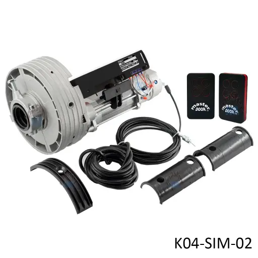 [K04-SIM-02] Kit Op. Cortina Oculto CM-260AC, 115V para 260Kg, incluye Tarjeta Receptora Integrada y 2 Controles
