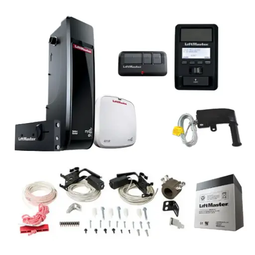 [K04-LM-11] Kit Operador 8500W LM, se coloca directo a la flecha para cualquier puerta Standard, VL, Hi-L. Incluye: 1-Control, 1-Panel Pared, 1-Lampara, 1-Bateria y 1-Chapa