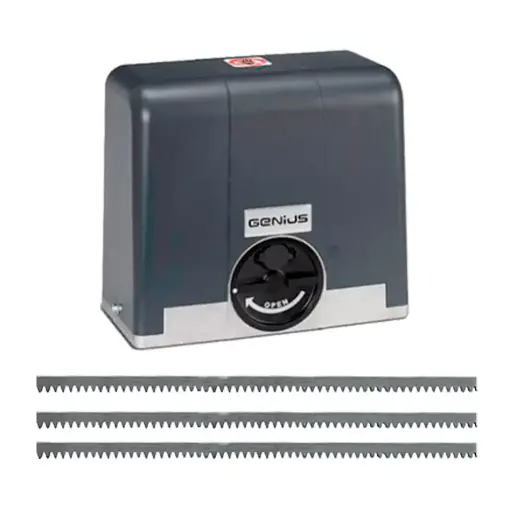 [K02-GE-02] Kit Operador Blizzard-900, 120V, incluye 2 control Echo y Receptor RC433, arrastre 1000kg, Incluye 6.0m cremallera (M4, 22x22x2000)