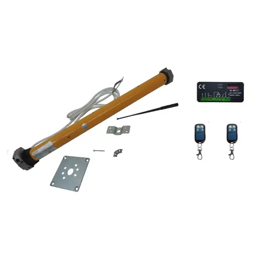 [K05-AC-02] Kit Operador para Persianas ITAROLL 120M, 115V, para 170kg Ø55, maniobra manual, incluye Tarjeta con receptor integrado y 2 control F433