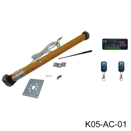 [K05-AC-01] Kit Operador para Persianas ITAROLL 50M, 115V, para 84Kg, Ø45, maniobra manual incluye Tarjeta con receptor integrado y 2 Control F433