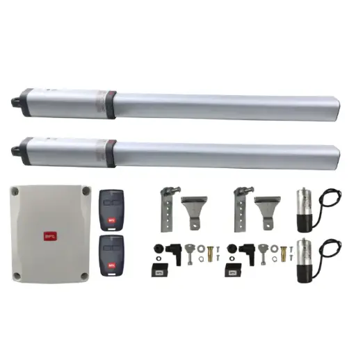 [K03-BFT-H02] Kit Pistones BFT LUX 2B SBAC, 120V, para 2 Hojas, peso max. 300kg, ancho max. 2.0m, incluye receptor y 2 control.