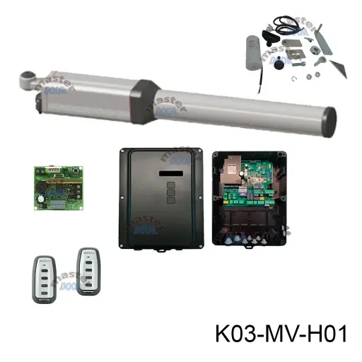 [K03-MV-H01] Kit Pistones Hydro-280 BAC Rápido BC 127v, para 1 hoja, con valv. desaceleración mecánica al cierre, peso máx. 300kg, ancho máx. 3.0m.