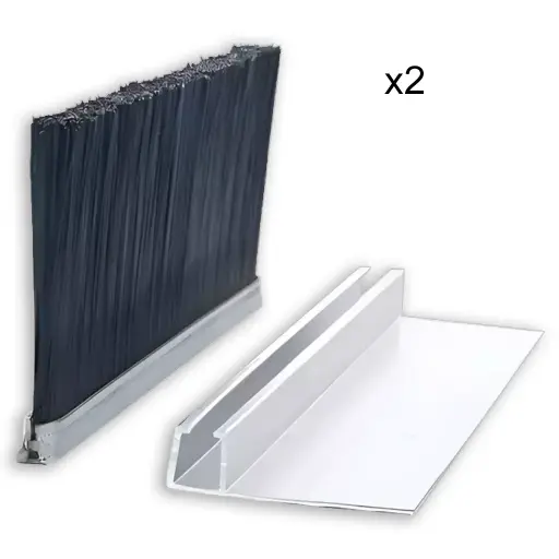 [K15-HUA-11] Kit cepillo de 7' Mod-F25 para rampa de Anden y otros (5x5x76x2140mm), 76mm de proyección.
