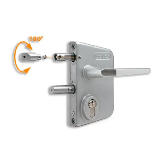[07-LOC-36] Manijas 3006I, cuadrilla de 8mm x 90mm, para cerraduras LAKQ4040 U2 y otras. de Acero inox.