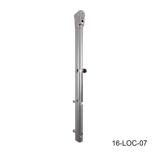 [16-LOC-07] Pasador Mecánico KEYDROP, con cilindro para bloquear en posición abierta o cerrada, bloque del gancho 14cm, ajuste altura 10cm. LOC