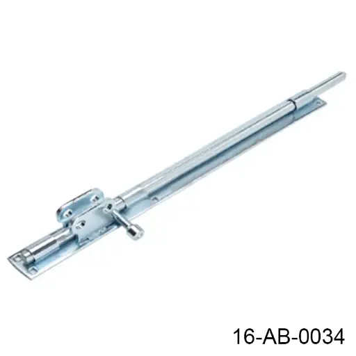 [16-AB-0034] Pasador vertical galv. 420mm, Ø16mm, tiene orificios Ø10mm para candado, tipo redondo. A-298.12x420