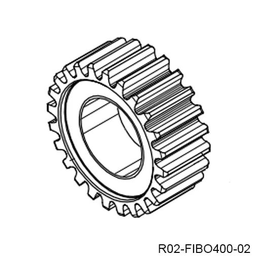[R02-FIBO400-02] Piñon de salida para Op. FIBO-400, Z-24, P4, para cremallera 22x22mm