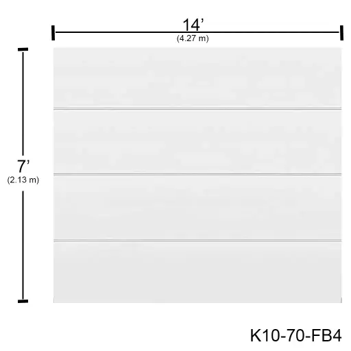 [K10-70-FB4] Puerta Ascendente Insulada 14' X 7' Flush Bca. MD-RP