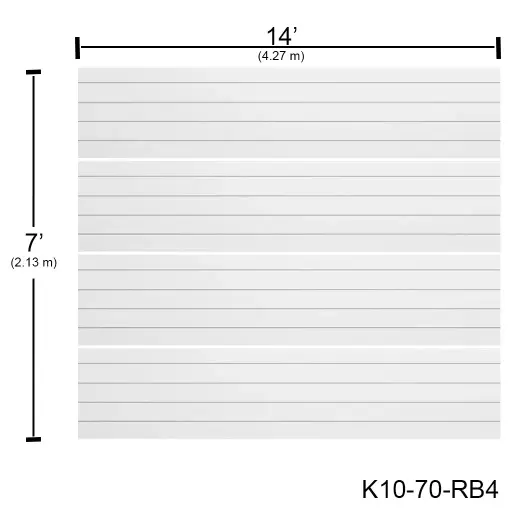 [K10-70-RB4] Puerta Ascendente Insulada 14' X 7' Rayas Bca. MD-RP