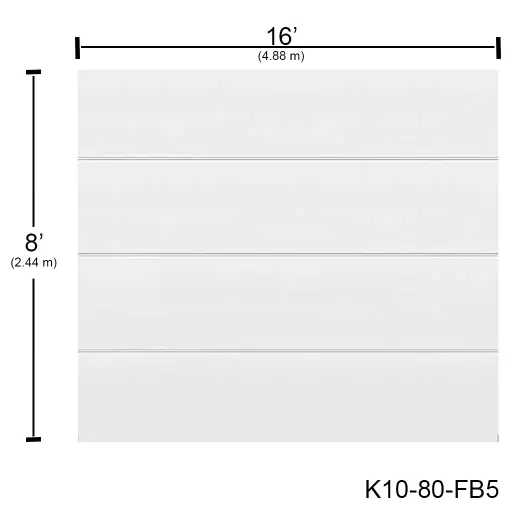 [K10-80-FB5] Puerta Ascendente Insulada 16' X 8' Flush Bca. MD-RP