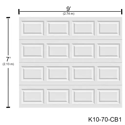 [K10-70-CB1] Puerta Ascendente Insulada 9' X 7' CC Bca. MD-PA