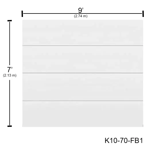 [K10-70-FB1] Puerta Ascendente Insulada 9' X 7' Flush Bca. MD-RP