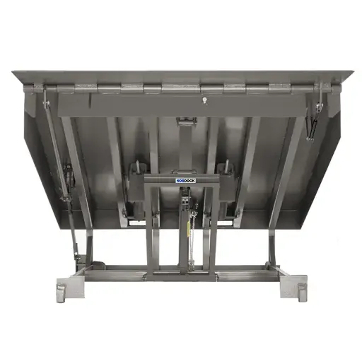[K15-NRD-01] Rampa Niveladora NORDOCK para anden de carga operación mecánica 6´x 8´con capacidad de carga 30,000, Incluye bumper laminado