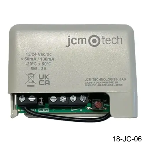 [18-JC-06] Receptor Enchufable BaseMini (STICK500), F-433, 12/24V, para 500 control, 2C, para tarjeta M42