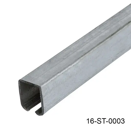 [16-ST-0003] Riel Superior Mediano para carretilla M, 3mts, 2.5mm exp. (42mm ancho x 54mm alto).