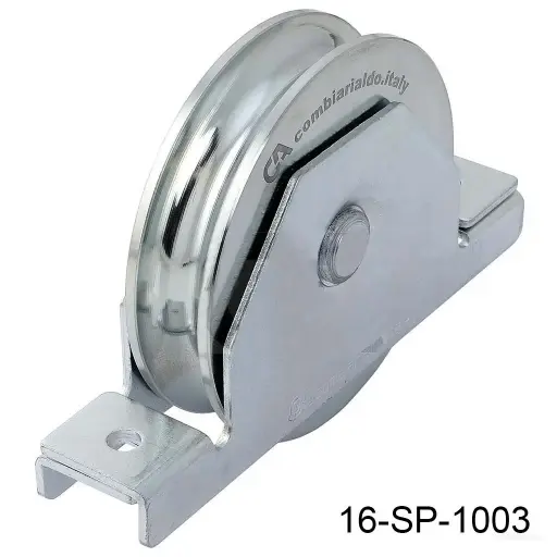 [16-SP-1003] Rueda con base para 200kg "U" 100mm Europea