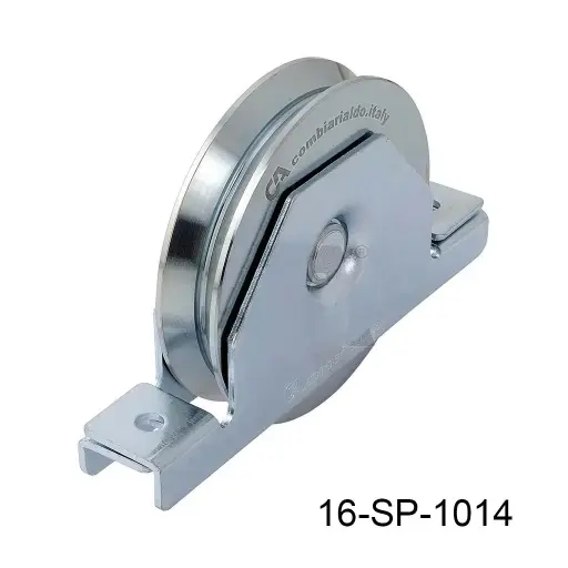 [16-SP-1014] Rueda con base para 200kg "V" 100mm Europea