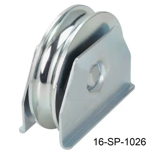 [16-SP-1026] Rueda con base tipo ceja para 400kg  "U"  140mm Europea