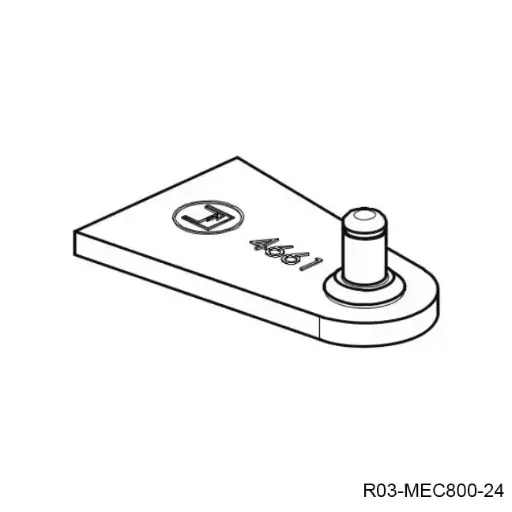 [R03-MEC800-24] Soportes Delantero y Trasero para fijación del Piston MEC800 de 280mm..juego