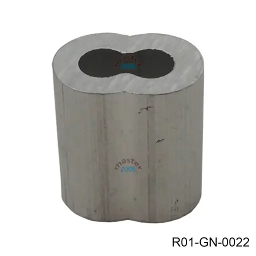 [R01-GN-0022] Terminal de aluminio doble para cable 1/8