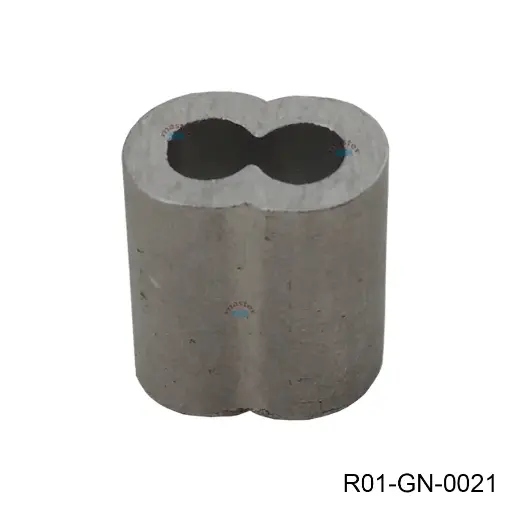 [R01-GN-0021] Terminal de aluminio doble para cable 3/32