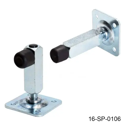 [16-SP-0106] Tope de piso con Base, tiene 3 posiciones (Horizontal corta 54mm, horizontal larga 168mm y vertical 130mm) Ø35mm M-386.