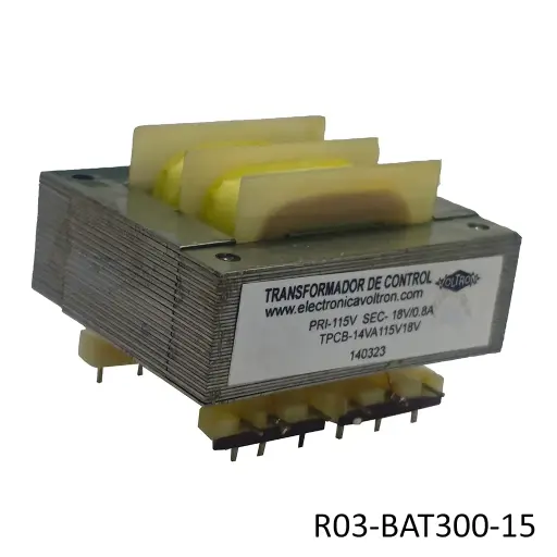 [R03-BAT300-15] Transformador 120/18 volts para tarjeta JA-388 / JA-383 y otros. Vo