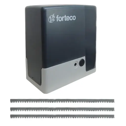 [K02-V2-01] Kit Cremallera FORTECO-2200, 220volt, 2F, capacidad de arrastre 2000kg, Incluye: 6m de cremallera, Receptor y 2 control.