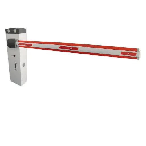 [K17-V2-01] Kit Barrera NIUBA 24VDC/120V, Pluma de 4.0m, Tapa superior y Pluma con Luz LED