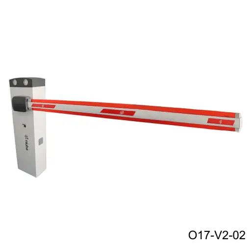 [O17-V2-02] Barrera Niuba 6.0m, 24VDC/120V, tapa con luces led incorporada