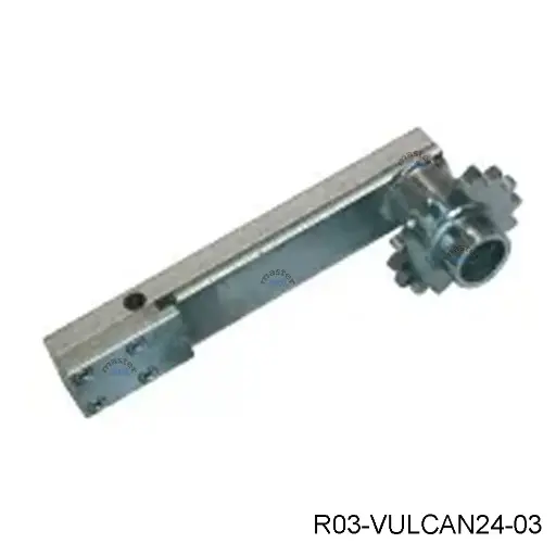 [R03-VULCAN24-03] Brazo manual para Op. Vulcan Oculto 115V / 24Vcd, 90º, LH / RH. pieza