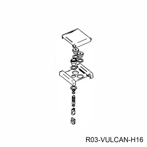 [R03-VULCAN-H16] Tapa para sistema de bloqueo de piston Vulcan BC/BL (Conjunto Tapones reguladores) 02B342