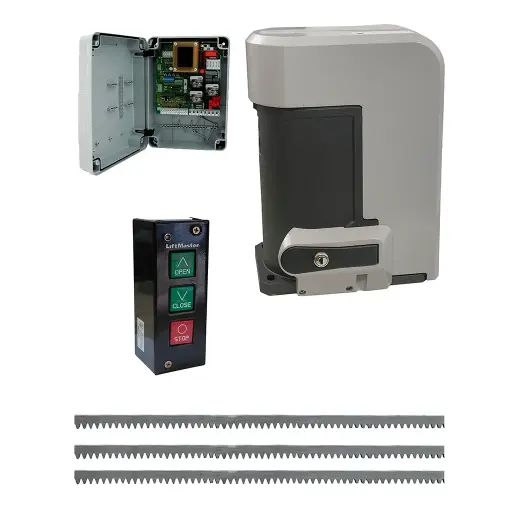 [K02-FD-03] Kit Cremallera NYOTA 115EVO 1.0Hp 220V, 2F. Cap. de Arrastre 1800K. Incluye: 6m de cremallera y Botonera.