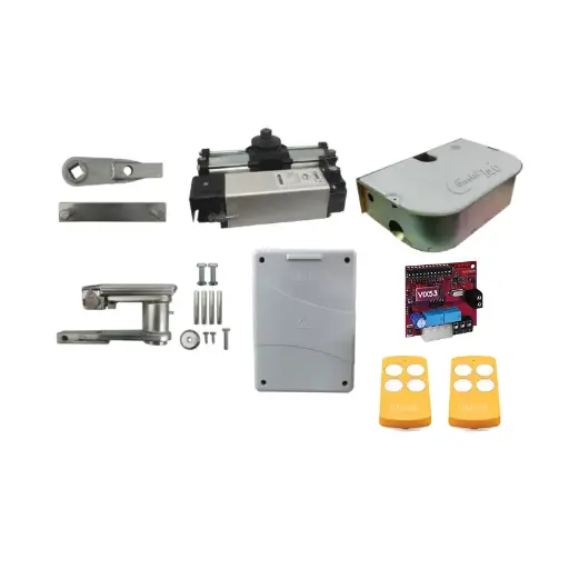 [K03-FD-H17] Kit Pistones COMBI-787, 110º, 120V, Peso max. 1000K, Ancho max. 4.0m, 1-hoja...Incluye Receptor y 2 Control.